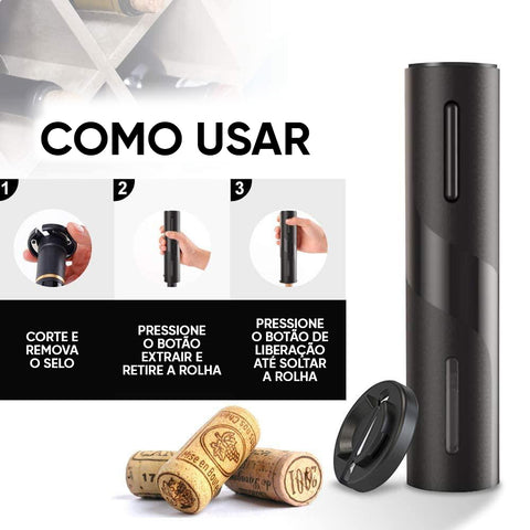 KIT Sacacorchos Eléctrico + Destapador GRATIS