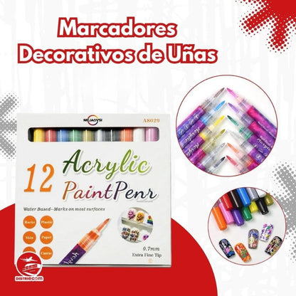 MARCADORES DECORATIVOS DE UÑAS