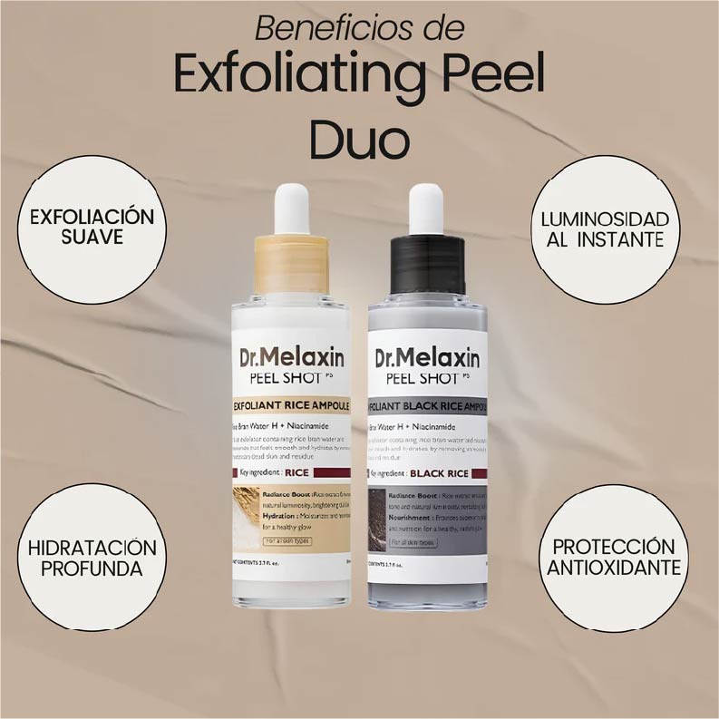 Kit Dr. Melaxin Serums Exfoliación + Iluminación 30ml