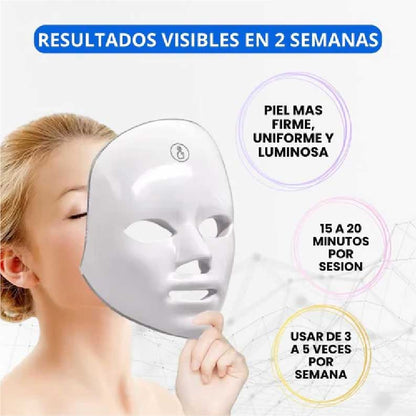 Mascara LED Facial 7 Colores