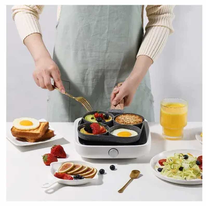 SARTEN ANTIADHERENTE 4 PUESTOS