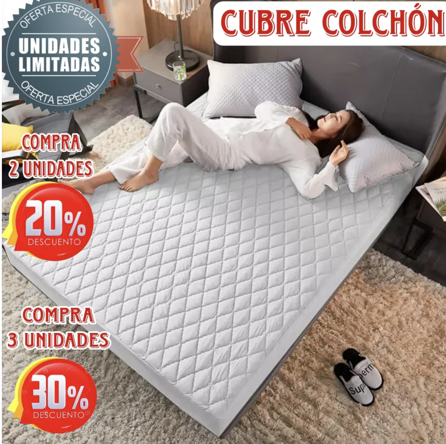 COMBO Protector de colchon acolchado