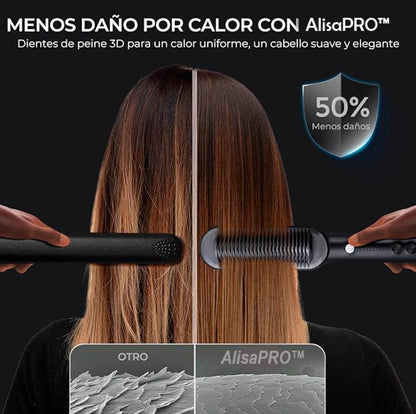 GlowLiss® - Cepillo Alisador Premium - Transforma tu Melena en Segundos😍