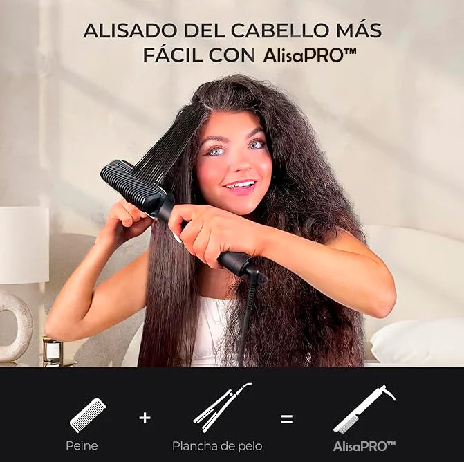 GlowLiss® - Cepillo Alisador Premium - Transforma tu Melena en Segundos😍
