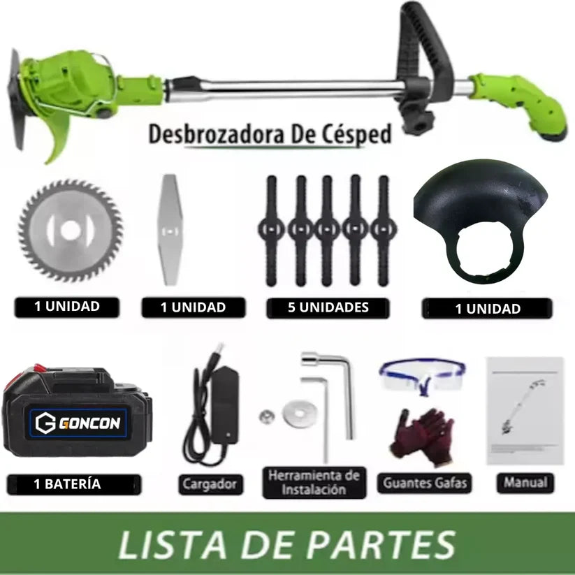 Guadaña Inalambrica Cesped 2bateria 48v