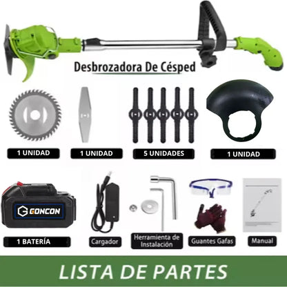 Guadaña Inalambrica Cesped 2bateria 48v