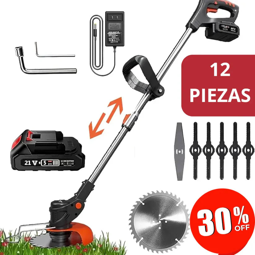 Guadaña Inalambrica Cesped 2bateria 48v