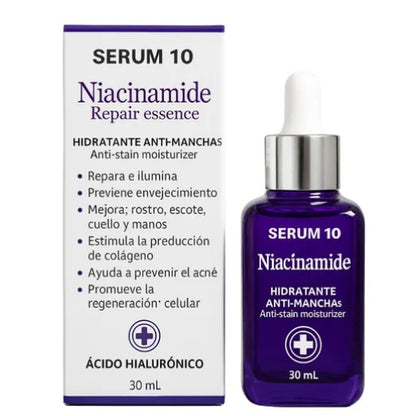 SERUM 10 Niacinamida – Hidratante Anti-Manchas 30 ml
